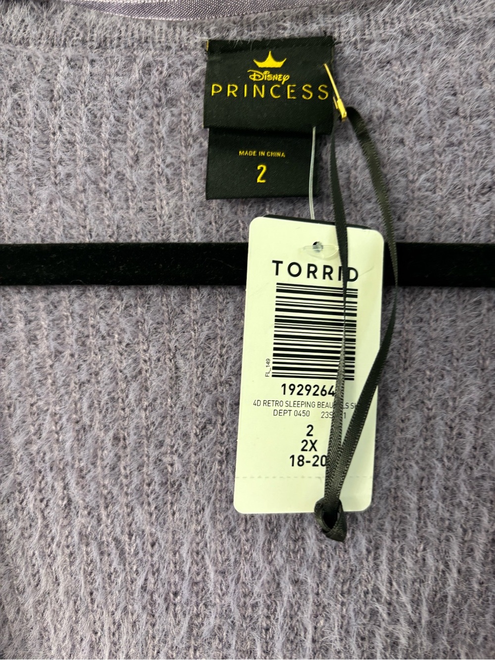 Disney princess Torrid Sleeping Beauty Briar Rose sweater shrug - Picture 2 of 8